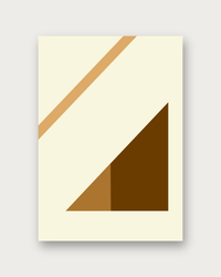 Ascend minimalist geometric poster print — modern wall art