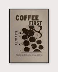 Coffee wood black
