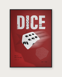 Dice wood black