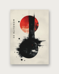 Monolith 02 bold geometric poster print — modern wall art