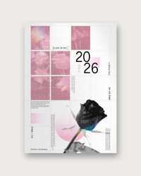 Rose minimalist floral poster print — modern wall art