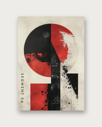 Segment 04 bold geometric poster print — modern wall art