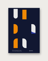 Shift minimalist abstract poster print — modern wall art