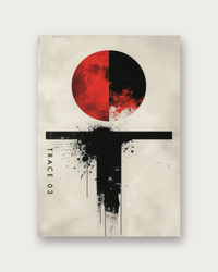 Trace 03 minimalist line poster print — modern wall art