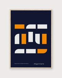 Alignment poster in natural wood frame