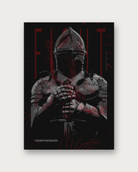 Fight dark statement poster print — modern wall art