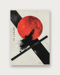 Impact 01 bold geometric poster print — modern wall art