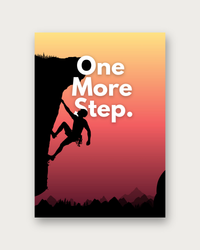 One More Step motivational poster print — modern wall art