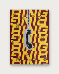 Ring Ring retro phone poster print — modern wall art